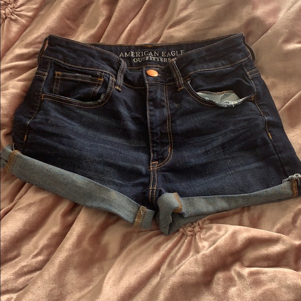 American eagle dark wash super stretch denim